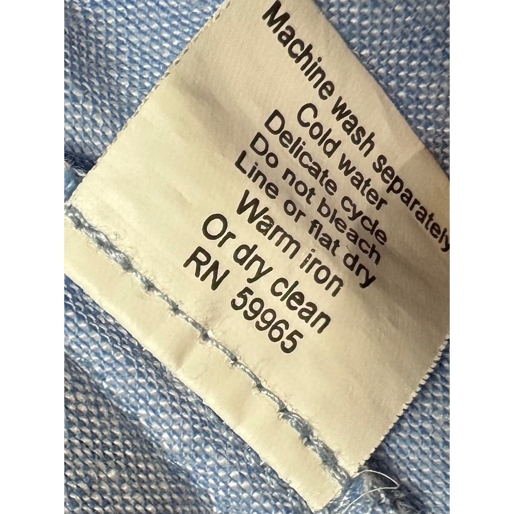 HIHO Men's 100% Linen Elastic Waist Resort Beach Shorts Blue‎ Men's Small - Picture 10 of 11